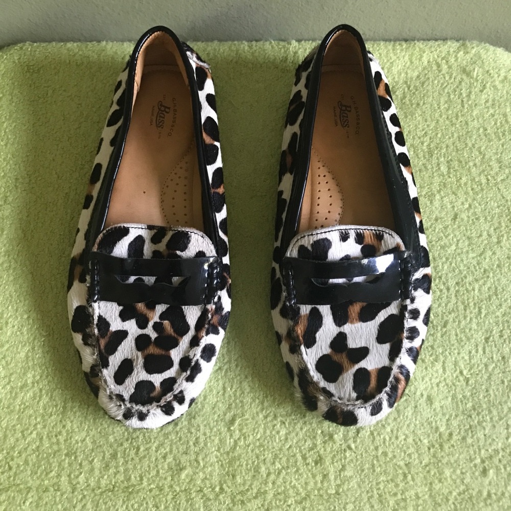 G.H. Bass & Co. Leopard Print Flats